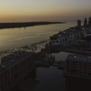 Sunset at the Royal Albert Dock
