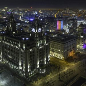 Waterfront at night